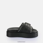 Black Buffalo Noa Rock Slide Platform Sandals vegan |Slides F06ZHH156 - Image 6