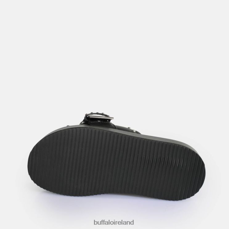 Black Buffalo Noa Rock Slide Platform Sandals vegan |Slides F06ZHH156 - Image 7