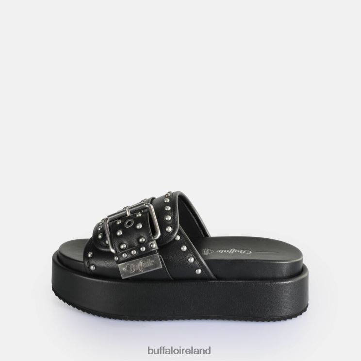 black_buffalo_noa_rock_slide_platform_sandals_vegan_slides_f06zhh156.jpg Black Buffalo Noa Rock Slide Platform Sandals vegan |Slides F06ZHH156 - Image 1