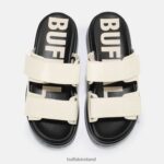 Black Buffalo Noa Scandi vegan sandal |Slides F06ZHH921 - Image 3
