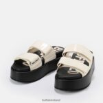 Black Buffalo Noa Scandi vegan sandal |Slides F06ZHH921 - Image 4