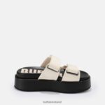 Black Buffalo Noa Scandi vegan sandal |Slides F06ZHH921 - Image 7