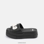 Black Buffalo Paired Sld Sandal vegan |Slides F06ZHH872