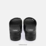 Black Buffalo Paired Sld Sandal vegan |Slides F06ZHH872 - Image 5