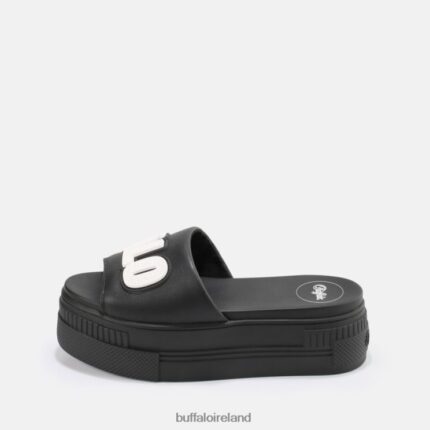 Black Buffalo Paired Sld Sandal vegan |Slides F06ZHH872