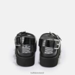 Black Buffalo Perry On platform sandals vegan |Sandals F06ZHH850 - Image 5