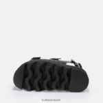 Black Buffalo Perry On platform sandals vegan |Sandals F06ZHH850 - Image 6