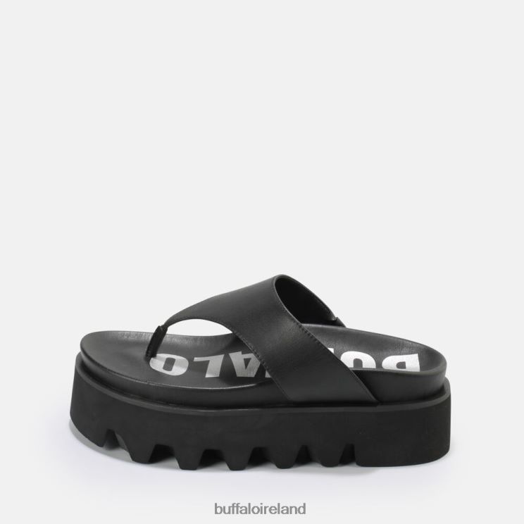 black_buffalo_perry_thong_platform_sandals_vegan_slides_f06zhh897.jpg Black Buffalo Perry Thong platform sandals vegan |Slides F06ZHH897 - Image 1