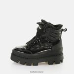 Black Buffalo Raven Snow Laceup Mid Ankle-Boot vegan |Boots F06ZHH304
