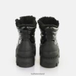 Black Buffalo Raven Snow Laceup Mid Ankle-Boot vegan |Boots F06ZHH304 - Image 3
