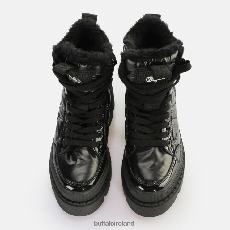 Black Buffalo Raven Snow Laceup Mid Ankle-Boot vegan |Boots F06ZHH304 - Image 6