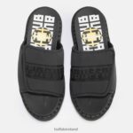 Black Buffalo Raven TEC-SLD Sandal vegan |Slides F06ZHH729 - Image 3