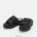 Black Buffalo Raven TEC-SLD Sandal vegan |Slides F06ZHH729 - Image 4