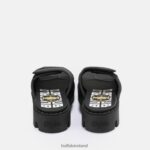 Black Buffalo Raven TEC-SLD Sandal vegan |Slides F06ZHH729 - Image 5