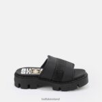 Black Buffalo Raven TEC-SLD Sandal vegan |Slides F06ZHH729 - Image 7