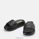 Black Buffalo Rey Quilt slide vegan |Slides F06ZHH831 - Image 3