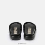 Black Buffalo Rey Quilt slide vegan |Slides F06ZHH831 - Image 4