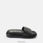 Black Buffalo Rey Quilt slide vegan |Slides F06ZHH831 - Image 6