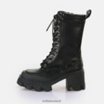 Black Buffalo Riot Lace HI Ankle-Boot vegan |Boots F06ZHH821