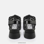 Black Buffalo Rude Chain platform sandal vegan |Sandals F06ZHH28 - Image 3