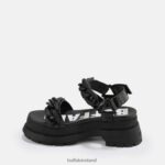 Black Buffalo Rude Chain platform sandal vegan |Sandals F06ZHH28 - Image 5