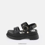 Black Buffalo Rude Ring platform sandal vegan |Sandals F06ZHH154