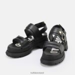 Black Buffalo Rude Ring platform sandal vegan |Sandals F06ZHH154 - Image 4
