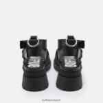 Black Buffalo Rude Up platform sandal vegan |Sandals F06ZHH764 - Image 3