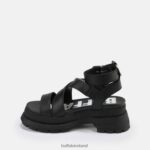 Black Buffalo Rude Up platform sandal vegan |Sandals F06ZHH764 - Image 5