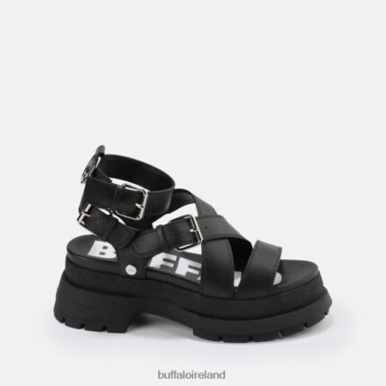 Black Buffalo Rude Up platform sandal vegan |Sandals F06ZHH764