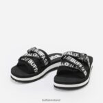 Black Buffalo Sage Slide platform sandals vegan |Slides F06ZHH863 - Image 4