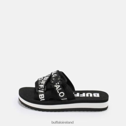 Black Buffalo Sage Slide platform sandals vegan |Slides F06ZHH863