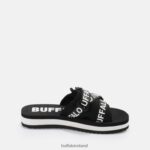 Black Buffalo Sage Slide platform sandals vegan |Slides F06ZHH863 - Image 7