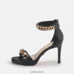 Black Buffalo Serena Chain High-Heel Sandal vegan |Sandals F06ZHH308