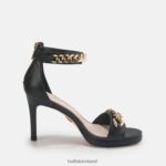 Black Buffalo Serena Chain High-Heel Sandal vegan |Sandals F06ZHH308 - Image 7