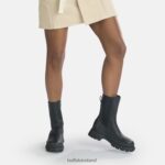 Black Buffalo Shari Bootie Flat vegan |Boots F06ZHH639 - Image 2