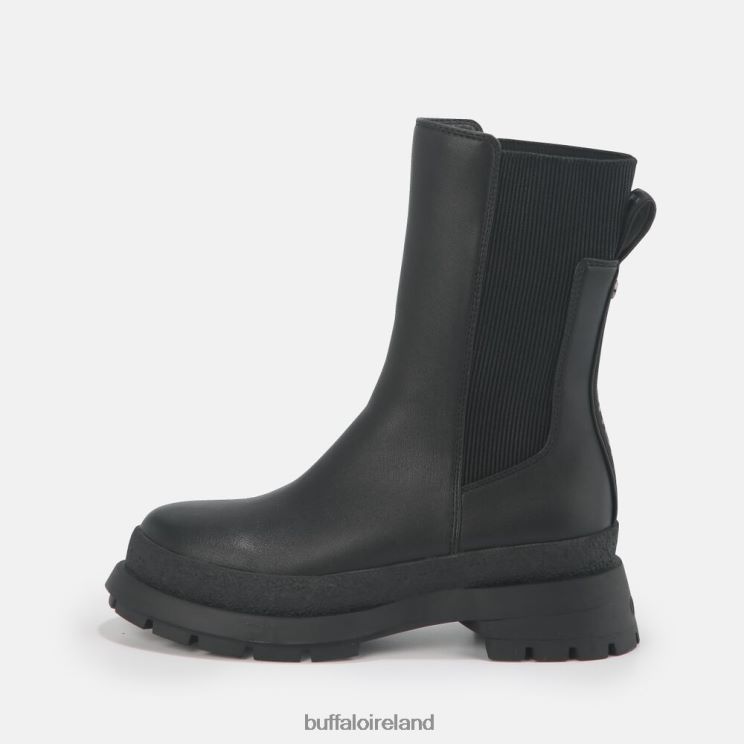 black_buffalo_shari_bootie_flat_vegan_boots_f06zhh639.jpg Black Buffalo Shari Bootie Flat vegan |Boots F06ZHH639 - Image 1