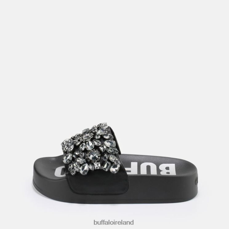 black_buffalo_sky_diamond_platform_slide_vegan_slides_f06zhh109.jpg Black Buffalo Sky Diamond platform slide vegan |Slides F06ZHH109 - Image 1