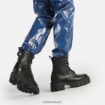 Black Buffalo Square Laceup Mid Ankle Boot |Boots F06ZHH151 - Image 2