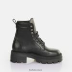 Black Buffalo Square Laceup Mid Ankle Boot |Boots F06ZHH151 - Image 5