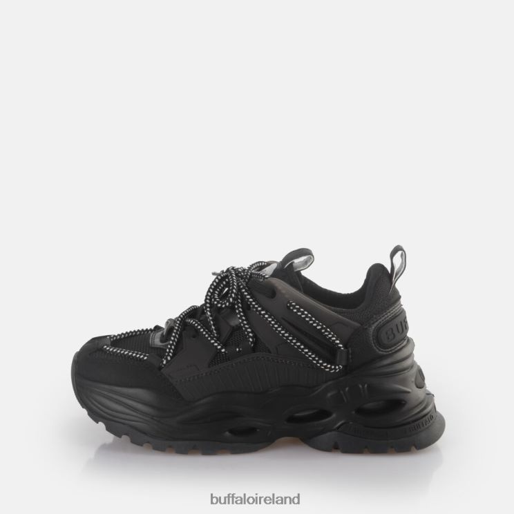 black_buffalo_triplet_lace_sneakers_low_vegan_sneakers_f06zhh745.jpg Black Buffalo Triplet Lace Sneakers Low vegan |Sneakers F06ZHH745 - Image 1
