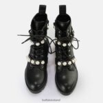 Black Buffalo Wave Pearl Laceup MID Boot vegan |Boots F06ZHH484 - Image 5