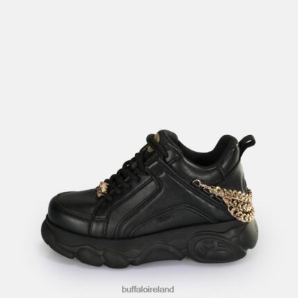 Black/Gold Buffalo CLD Corin Chain 2.0 Sneaker Low vegan |Sneakers F06ZHH591