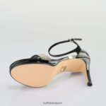 Black/Gold Buffalo Monroe 2 heeled sandal vegan |Sandals F06ZHH222 - Image 4