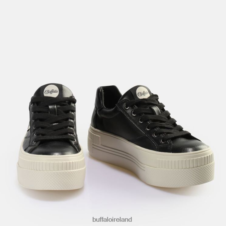 Black/Off-White Buffalo Paired Laceup LO Sneaker Low vegan |Sneakers F06ZHH377 - Image 4
