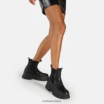 Black Pad Buffalo Aspha Chelsea Mid ankle boot vegan |Boots F06ZHH536 - Image 2