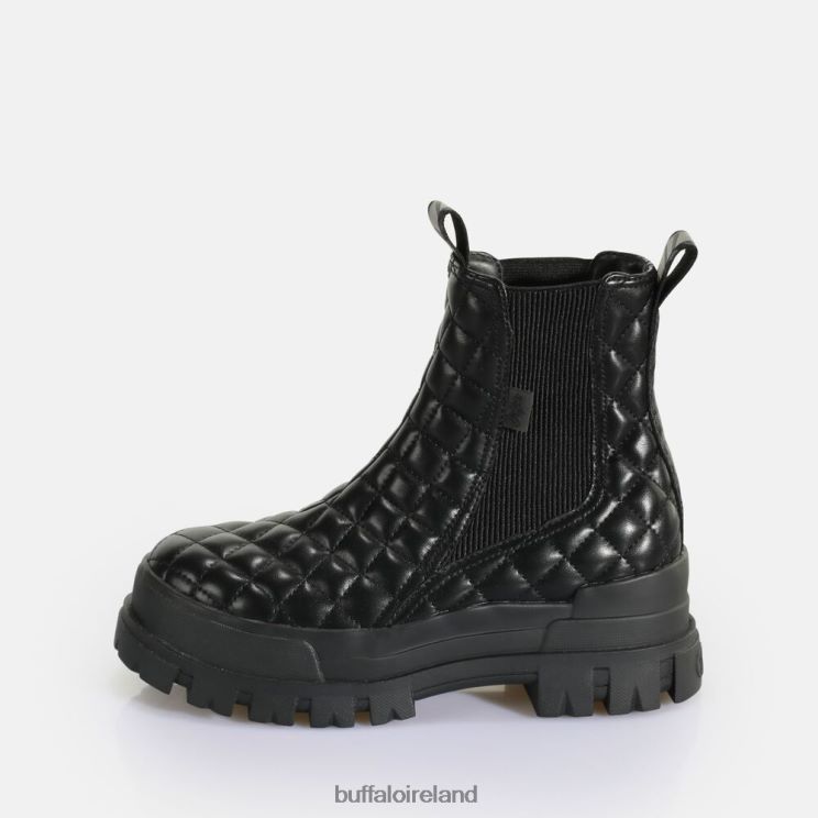 black_pad_buffalo_aspha_chelsea_mid_ankle_boot_vegan_boots_f06zhh536.jpg Black Pad Buffalo Aspha Chelsea Mid ankle boot vegan |Boots F06ZHH536 - Image 1