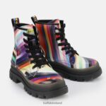 Black/Rainbow Buffalo Aspha RLD Ankle-Boot vegan |Boots F06ZHH866 - Image 4