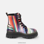 Black/Rainbow Buffalo Aspha RLD Ankle-Boot vegan |Boots F06ZHH866 - Image 7