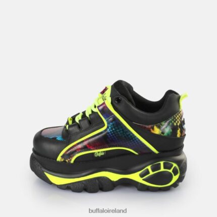 Black/Rainbow Snake Buffalo Classic Sneakers Low |Sneakers F06ZHH829